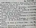 Le programme des fêtes du Trévoux des 4 et 5 mai 1924 (journal La Dépêche de Brest et de l'Ouest du 28 avril 1924).