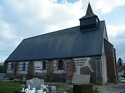 L'église, côté nord.