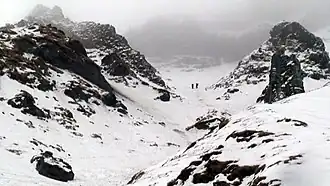 Le val d'Enfer, haut lieu de l'alpinisme hivernal en Auvergne.