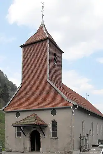 L'église, côté sud-ouest.