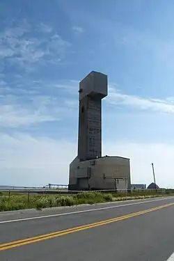 Bâtiment du puits de la mine Seleine en 2011.