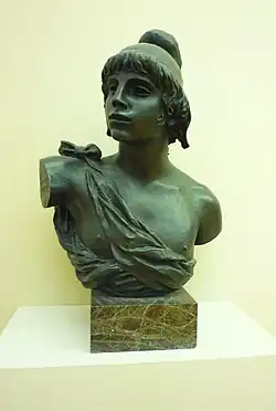 Buste du berger Pâris d'Auguste Renoir et Richard Guino, 1915, musée de Grenoble