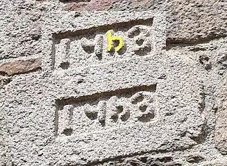 Le glyphe du chiffre 5 au XVè siècle.