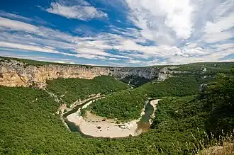 Les gorges de l'Ardèche