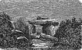 Kerlouan : le dolmen de Krec'h Gouenou vers 1882 (dessin).