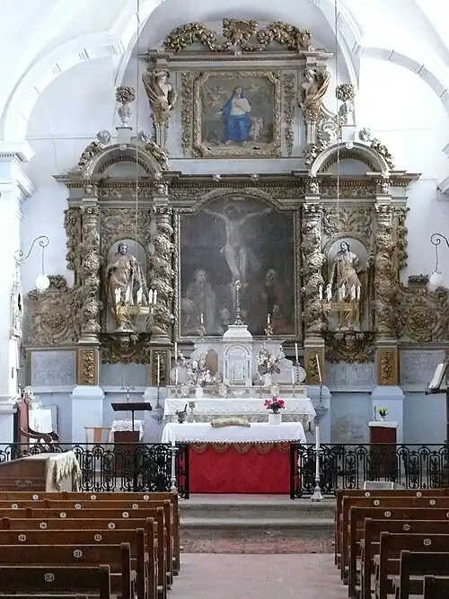 retable de Jacques Melair dans l'église de Tourreilles