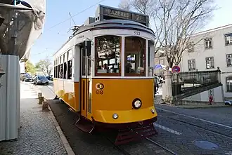 Le célèbre tram 28.
