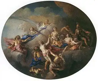 Le triomphe de Pandore, Charles de La Fosse, entre 1679 et 1715, collection particulière.