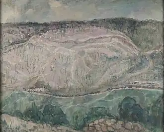 Le trou de mine, 1917, A contemporaine