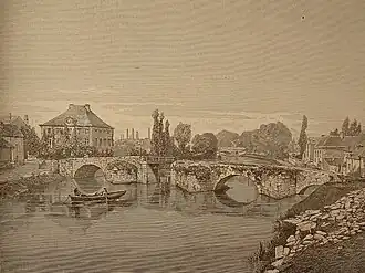 Le Vieux pont de Marchienne (1872).