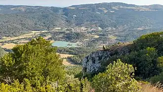 Arques vue depuis la Berco Petito ou Petite Berque (768m).