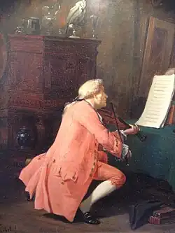 Le Violoniste (1860), musée d'Amsterdam.
