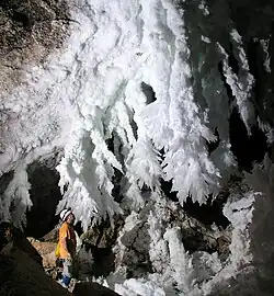 Concrétions de gypse de Chandelier Ballroom.
