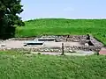 Les ruines de la chapelle.