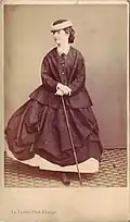 Marguerite de Savoie, reine d'Italie (format carte de visite).
