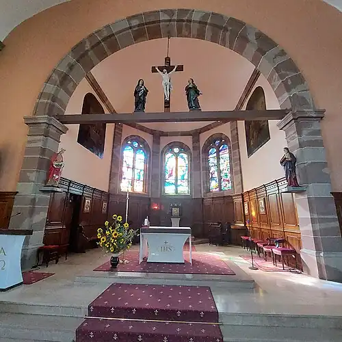 Intérieur de l'église Saint-Maurice.