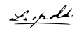 Signature de Léopold&nbsp;Ier