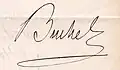 Signature de Philippe Buchez