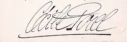 signature de Cécile Sorel