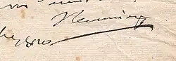signature de Joseph Récamier
