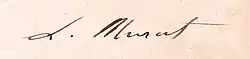 signature de Lucien Murat