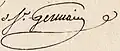 Signature de Pierre Danès de Montardat