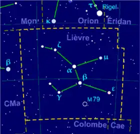 Image illustrative de l'article Lièvre (constellation)