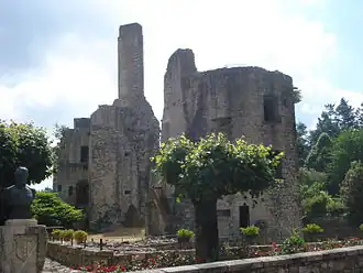 Ruines du château.