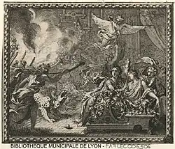 Les Minéides changées en chauves-souris (Sébastien Leclerc, pour Les Métamorphoses d'Ovide en rondeaux (1676))