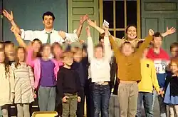 Baptiste Belaïd et Laure Grandbesançon sur scène