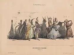 Procession de dignitaires projetant chacun une ombre cocasse