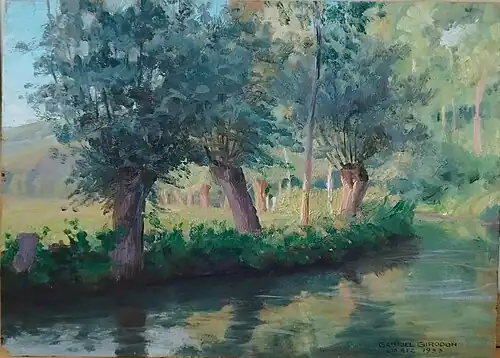 Les bords de l'Epte, Gabriel Girodon, 1933. Collection particulière