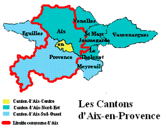 Découpage des 3 cantons d'Aix-en-Provence