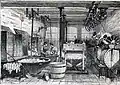 Atelier de tannerie des peaux au sumac (XIXe&nbsp;siècle).