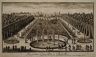 Les "petites cascades à Chaville", Pérelle, vers 1680.
