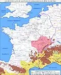 Les peuples gaulois, aquitains et germaniques en -57.