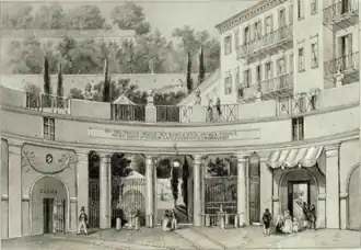 Les thermes de Passy au XIXe siècle.