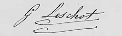 signature de Georges-Auguste Leschot