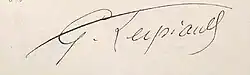 Signature de Gaston Lespiault