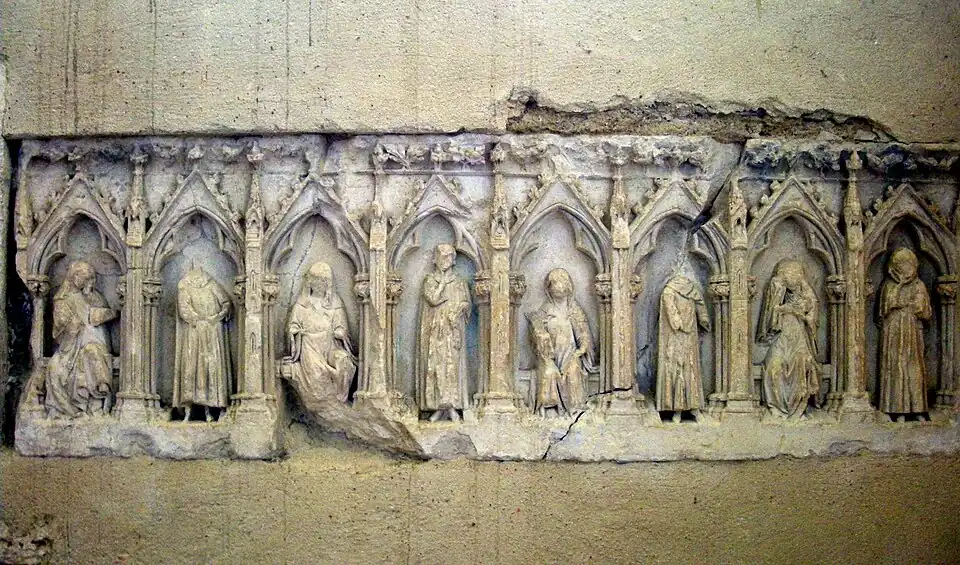 Fragment de tombeau, XIVe&nbsp;siècle.