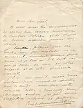 Lettre de Guy de Maupassant à Edmond Landolt
