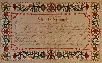 Lettre de baptême(1820).