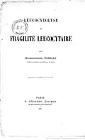 Thèse de Marthe Condat - 1916.