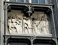 Erard de la Marck, bas-relief au Palais des princes-évêques de Liège, 1878.