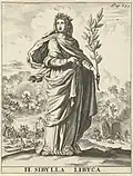 Sibylle libyenne de l'artiste Jan Luyken, Amsterdam, 1684