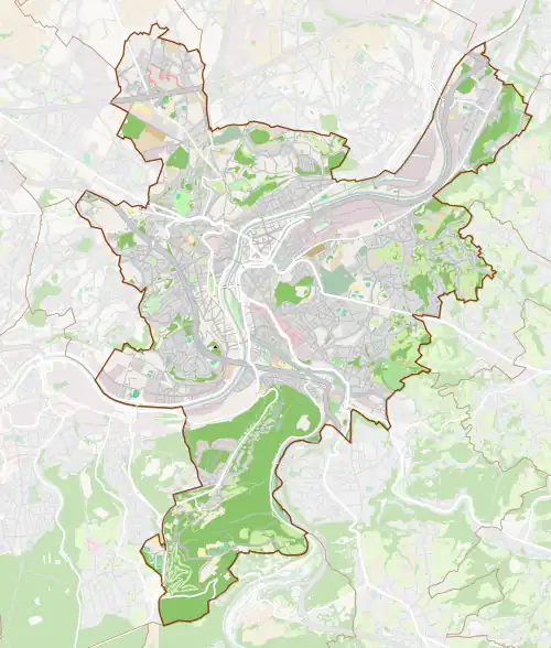 Voir sur la carte administrative de Liège