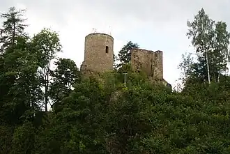 Ruines du château de Lauterstein.