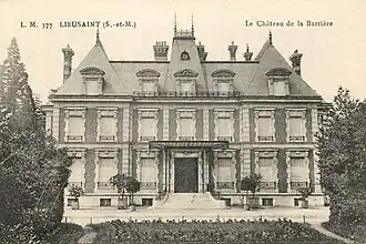 Le château de la Barrière au début du XXe&nbsp;siècle.