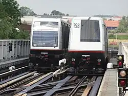 VAL 208 et VAL 206 du métro de Lille.