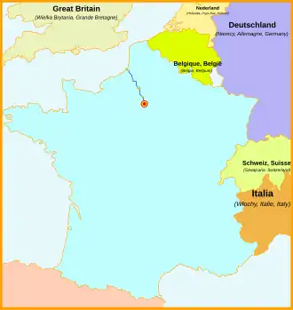 Voir la carte de la ligne.